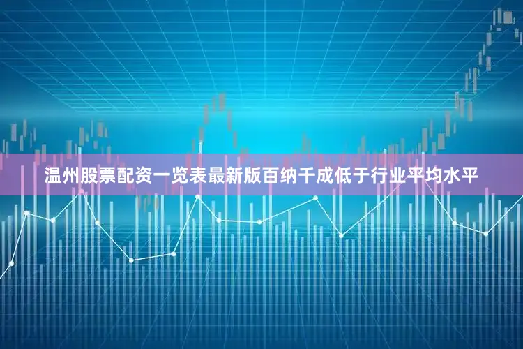 温州股票配资一览表最新版百纳千成低于行业平均水平
